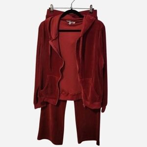Cozy‎ Women's Y2K Red Tracksuit Size Xl